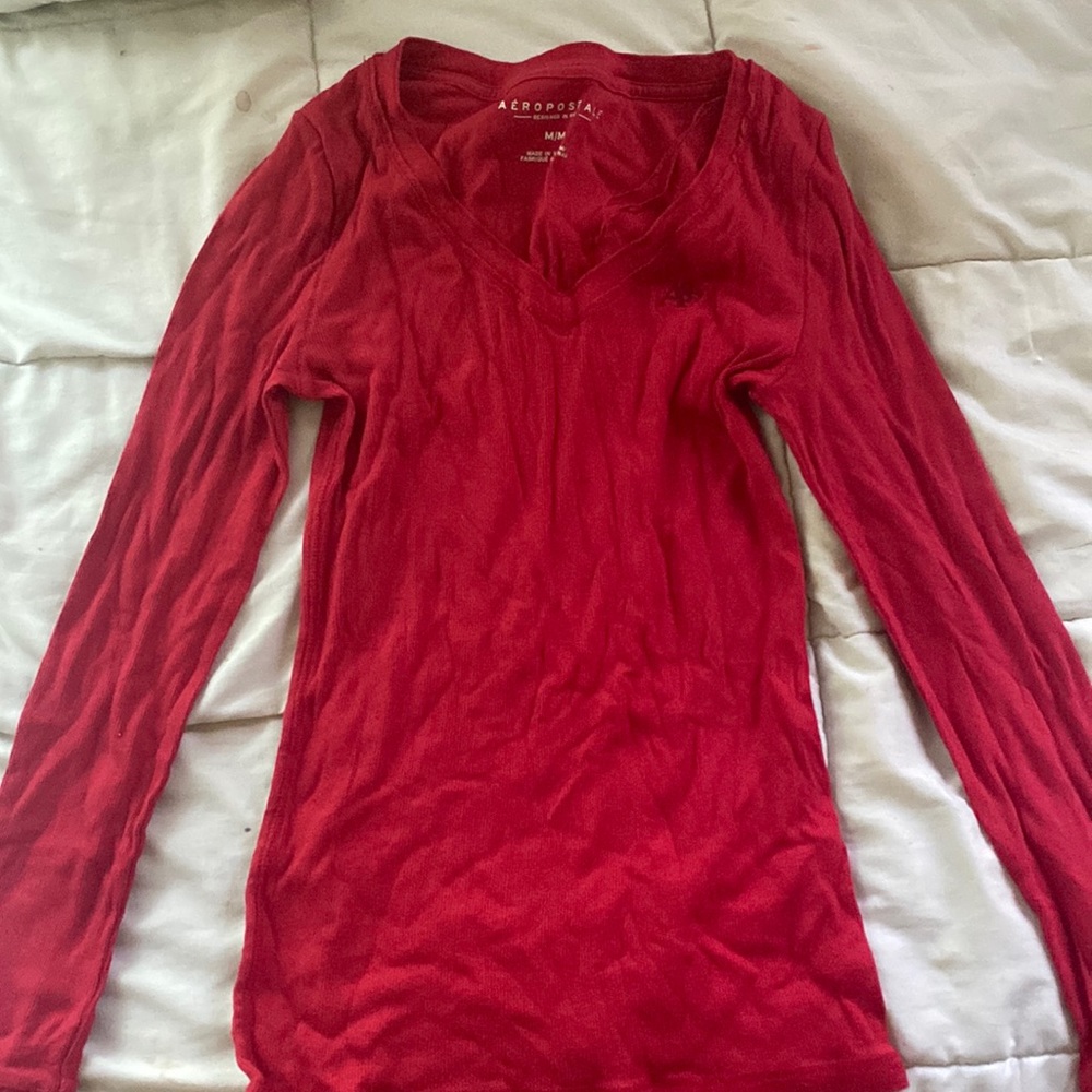 red aeropostale long sleeve